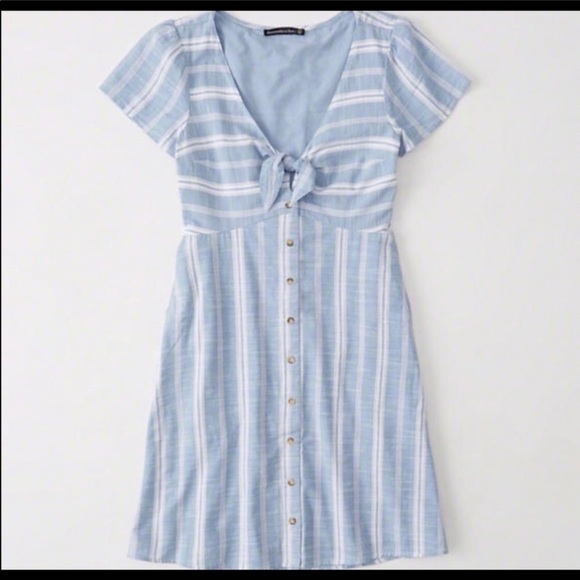 Abercrombie & Fitch front knot, button down dress - Picture 5 of 7